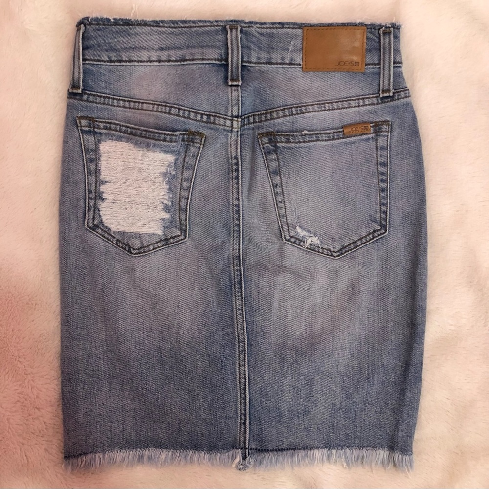 Joe’s Blue Jean Distressed Skirt - Picture 2 of 3
